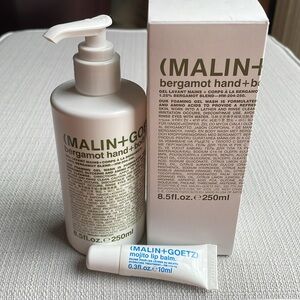 MALIN+GOETZ Bergamot Hand & Body Wash+ mojito lip balm